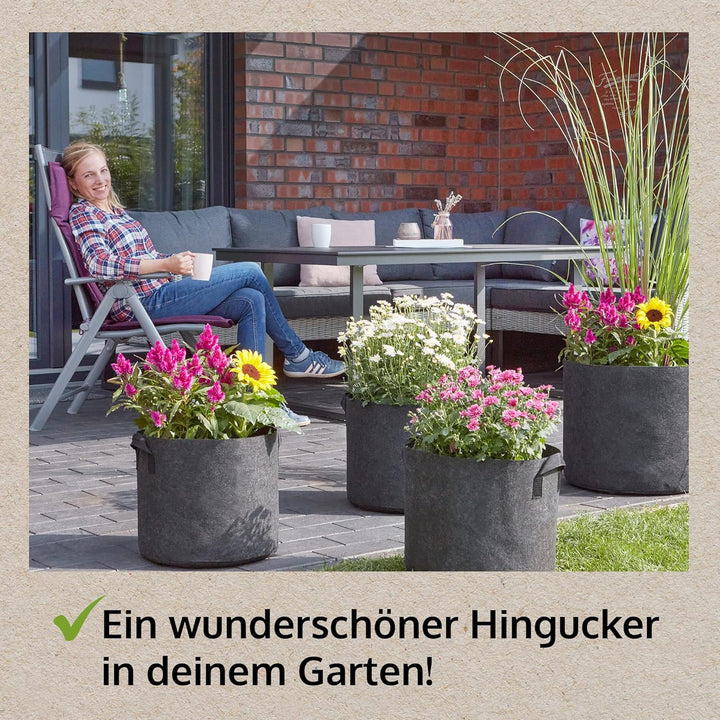 zooprinz Premium 30 L oder 60 L Pflanztaschen aus dickem Vlies – Pflanzsäcke perfekt für Blumen, Tom