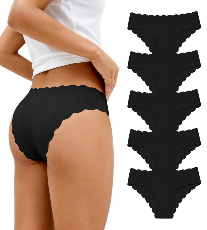 SHARICCA Damen Unterwäsche Nahtlos Slips Stretch Hipster Brazilian Slips Unsichtbar Weich Höschen Pa