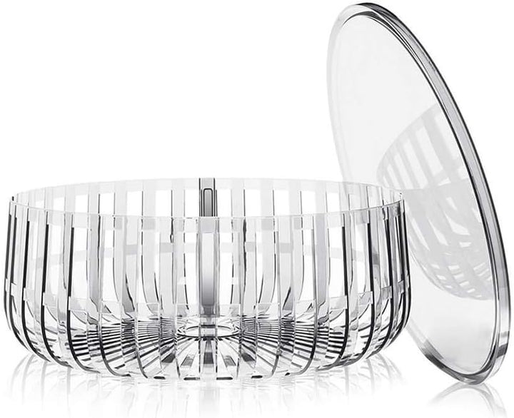 Kartell Panier, Bambus, Crystal, 61 x 21 x 61 cm Cristallo, Cristallo