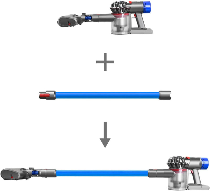 Jajadeal Ersatzteile Verlängerungsrohr für Dyson v11 V15 V7 V8 V10 Akku-Staubsauger, Schnellspanner