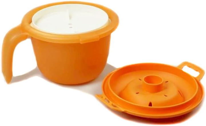 Tupperware Mikrowelle Junior-Reis-Meister 550 ml orange/weiss Single Reiskocher