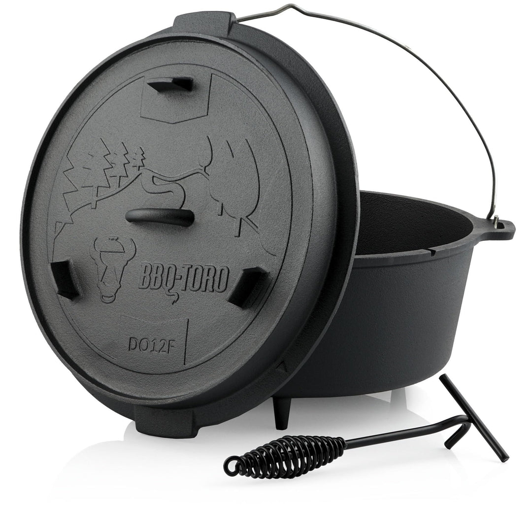 BBQ-Toro Dutch Oven Forest Serie | 13,6 Liter | bereits eingebrannt - preseasoned | Verschiedene Grö