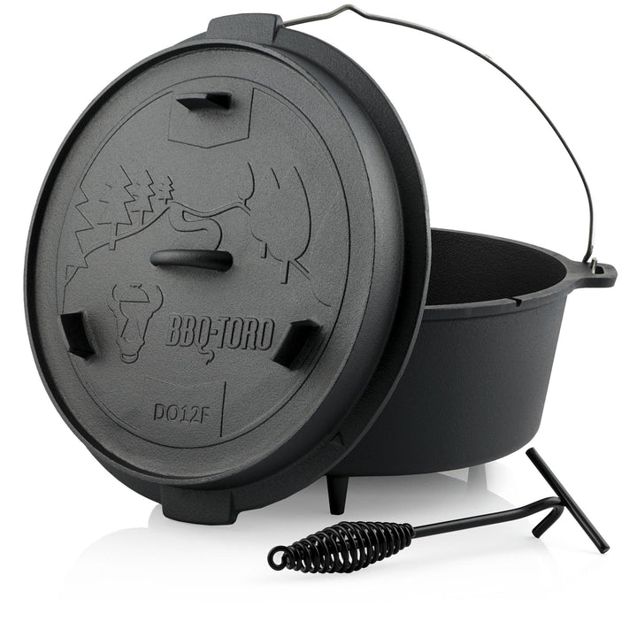 BBQ-Toro Dutch Oven Forest Serie | 13,6 Liter | bereits eingebrannt - preseasoned | Verschiedene Grö