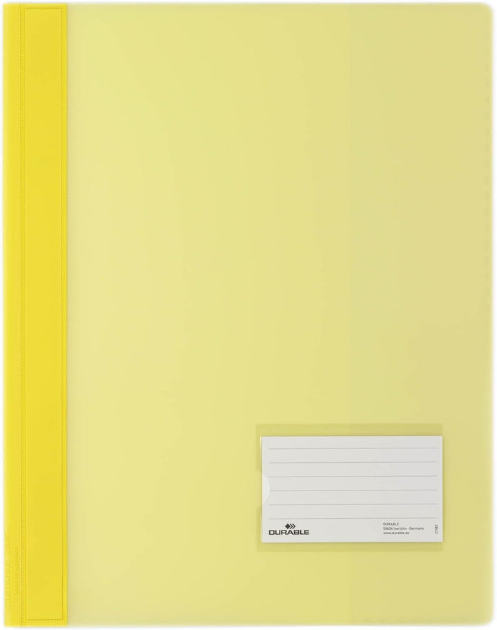 Durable Schnellhefter, überbreit, gelb, 25er Packung, 268004, Gelb