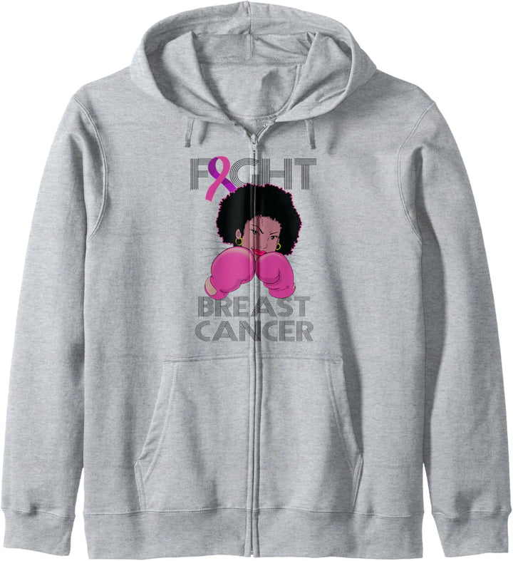 Fight Breast Cancer Awareness Month Black Brustkrebs Kapuzenjacke