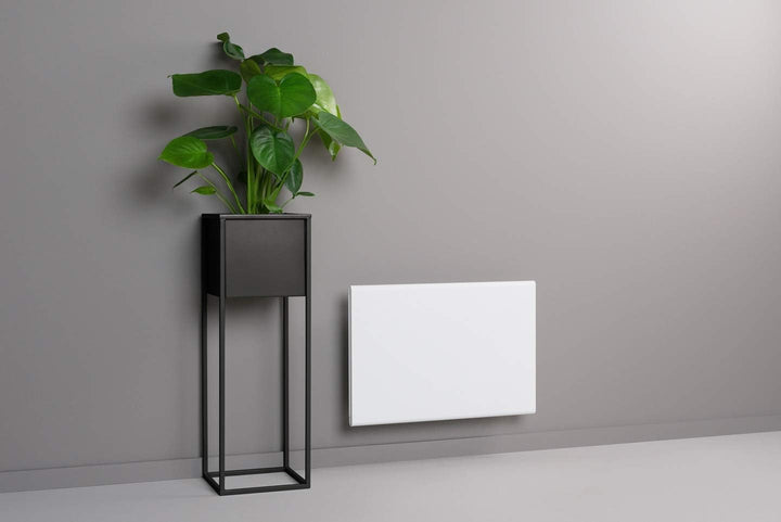 Adax Eco Basic Elektroheizkörper - 2000W, Weiss | Thermostat mit Zeitschaltuhr | Elektroheizung Wand