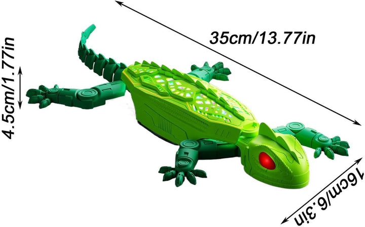 Wall Crawler Gecko, Remote Control Lizard Toy, Rechargeable LED Eyes Gecko | Strong Suction Climbing
