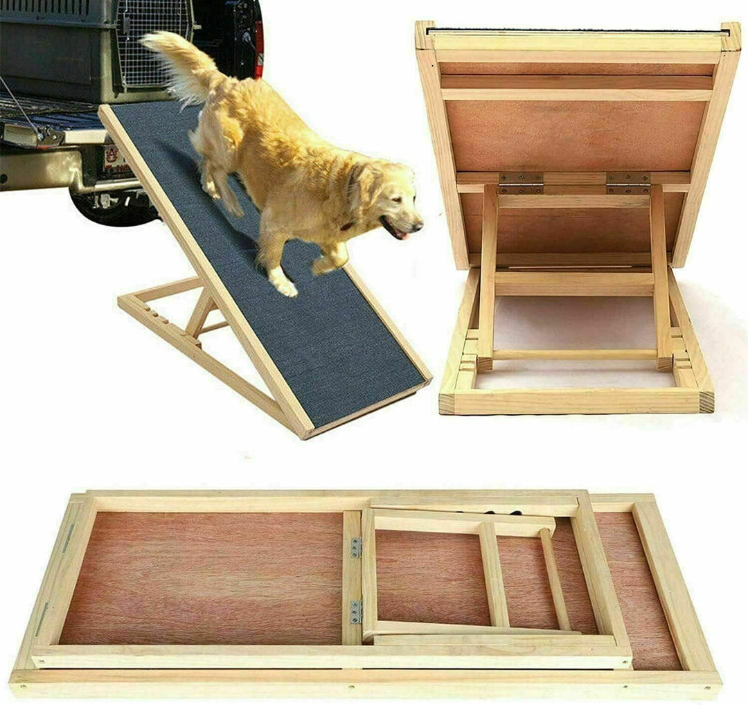Hunderampe Katzen Rampe Hundetreppe für AutoBett Oder Sofa, Hund Haustier Rampe, Anti-rutsch, 4-Stuf