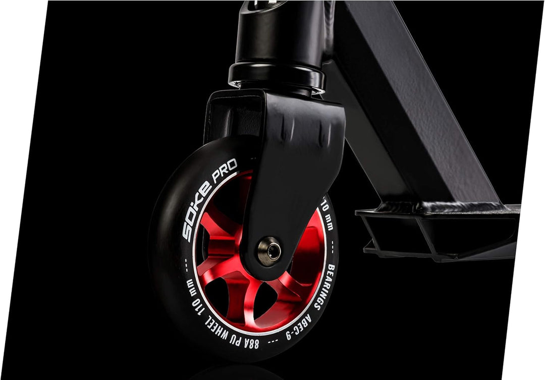 SOKE Stunt Scooter PRO Kick-Scooter mit ABEC 9 Kugellager Tretroller Trick Roller für Erwachsene und