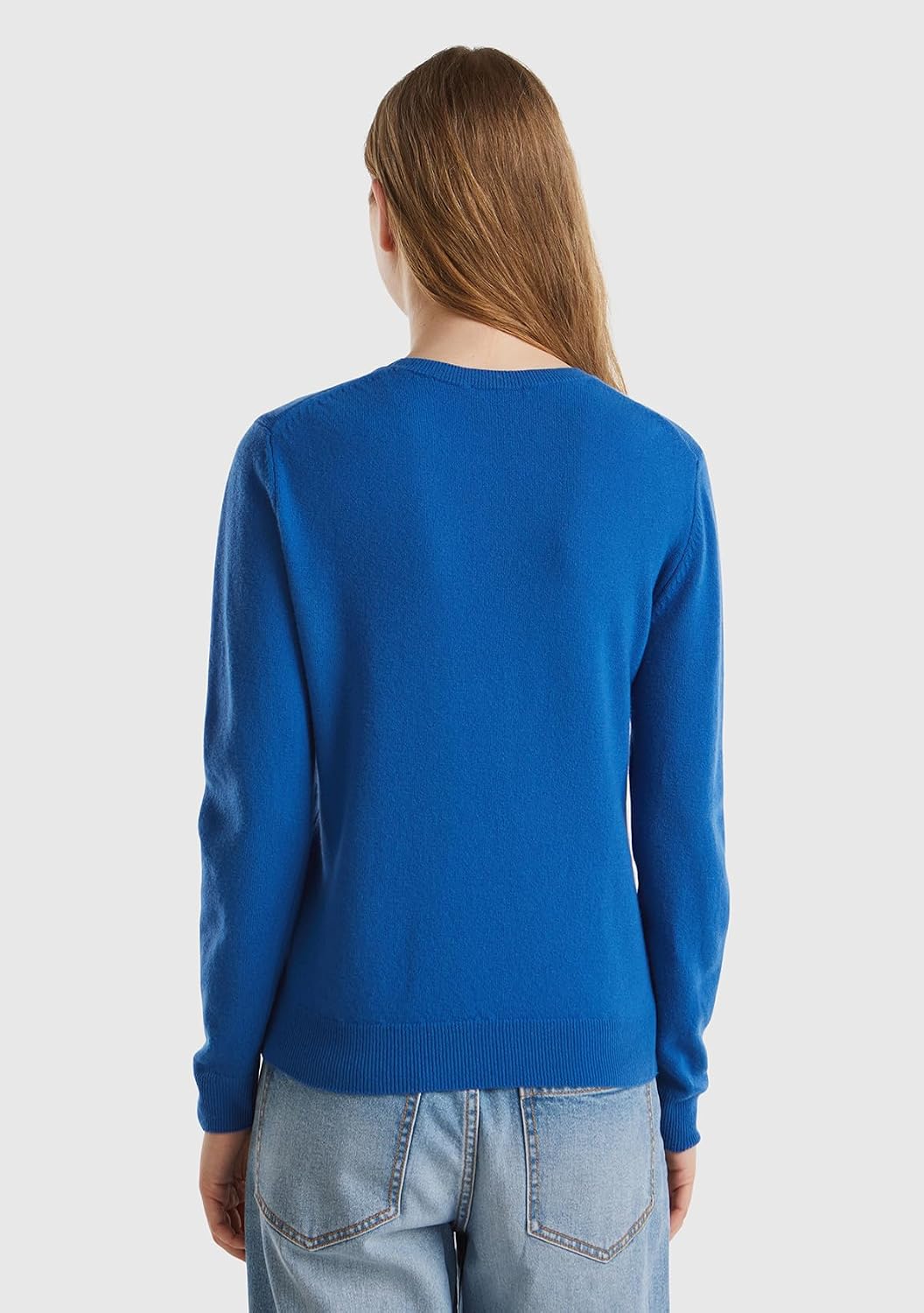 United Colors of Benetton Damen 1002d1k01 Pullover (1er Pack) S Blau, S Blau