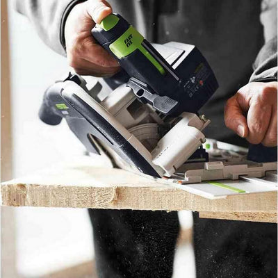 Festool Akku-Handkreissäge HKC 55 5,2 EBI-Plus-SCA (mit Akkupacks BP 18 Li 5,2, Schnellladegerät, Kr