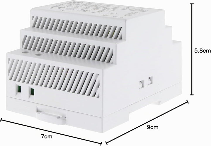 SeKi Hutschienen-Netzteil H-100-12 - 12V - 7,1A - 85W DIN Rail - DIN Schienen Netzteil, 85 Watt (7,1