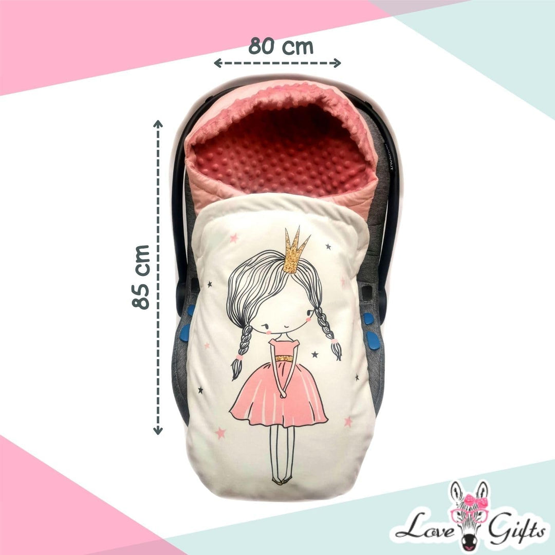 Love Gifts® Einschlagdecke Babyschale 80 * 85 cm, Baby Erstausstattung für Autositz, Kuscheldecke fü