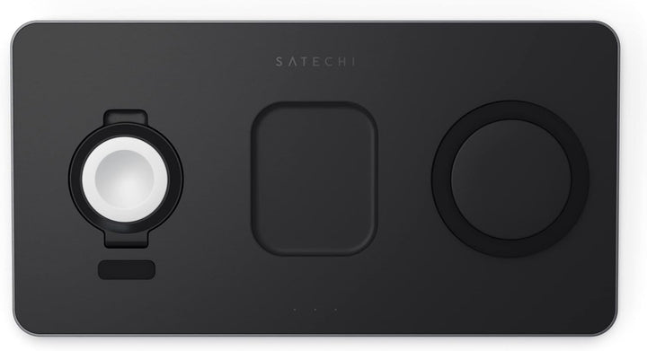 Satechi Trio Kabelloses Ladegerät mit Magnetpad – Qi-Zertifiziert – Kompatibel mit iPhone 13 Pro Max