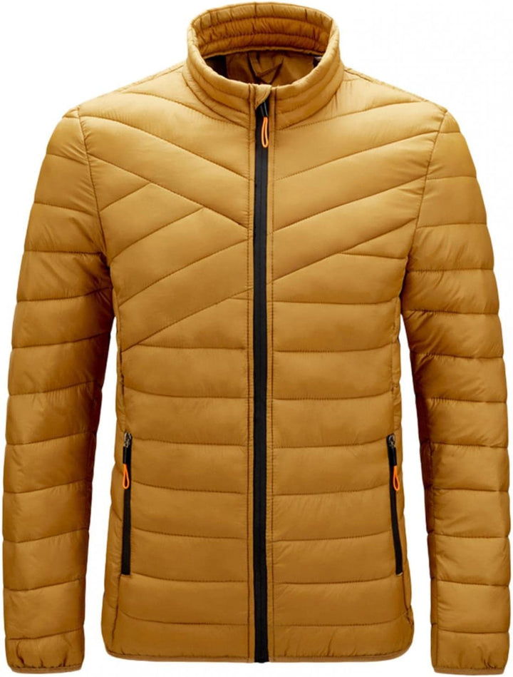 Celucke Steppjacke Leicht Daunenjacke Herren Wasserdicht Oversize Winterjacke Stehkragen Übergangsja