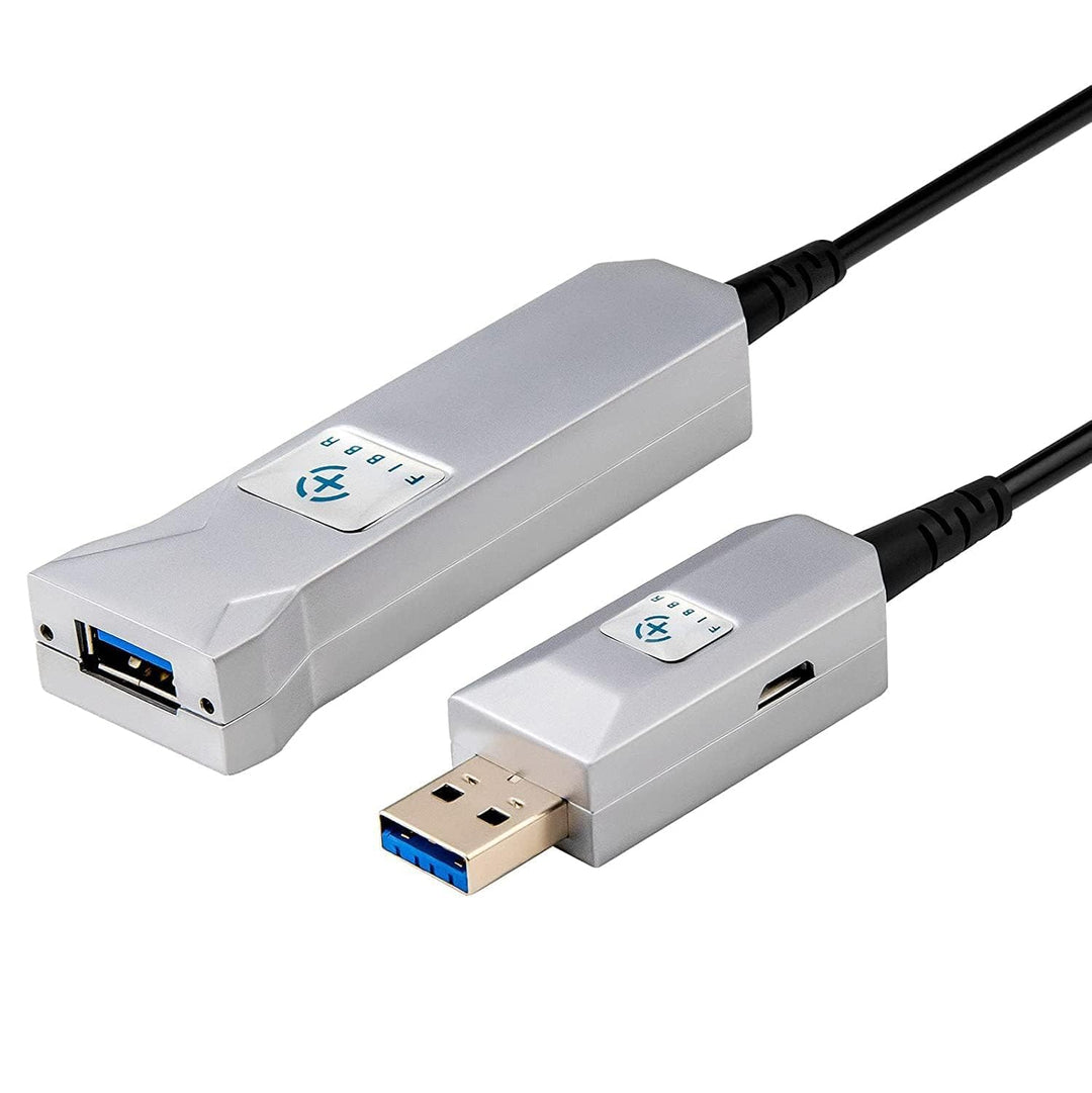 FIBBR USB A Kabel 10M, Ultralanges USB-A auf A Glasfaserkabel, 5Gbps USB A Glasfaserkabel, Verlustfr