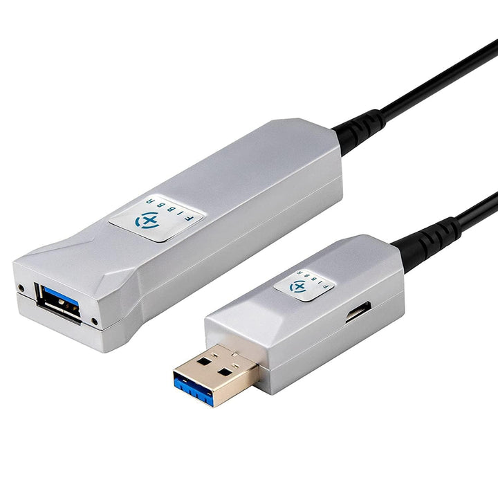 FIBBR USB A Kabel 10M, Ultralanges USB-A auf A Glasfaserkabel, 5Gbps USB A Glasfaserkabel, Verlustfr
