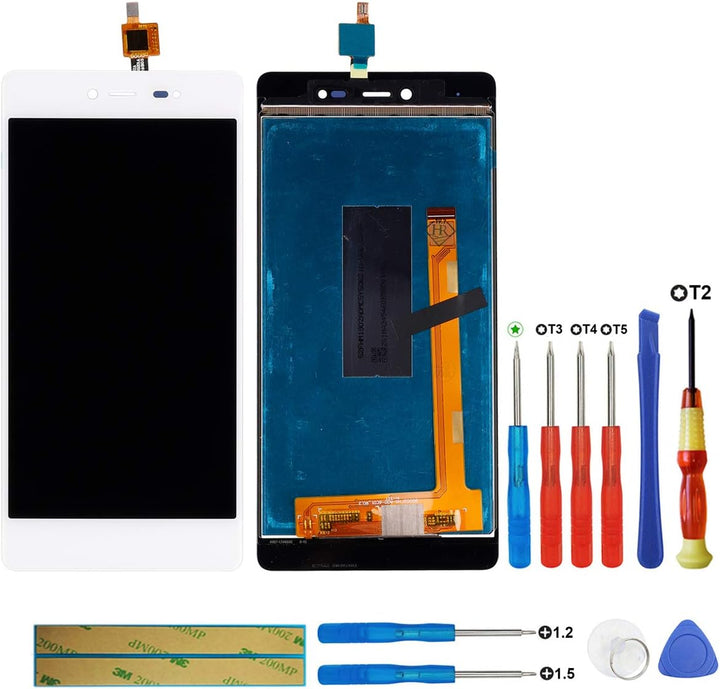 swark LCD Display Compatible with Wiko Fever Weisse (ohne Rahmen) Touchscreen Bildschirm Digitizer A