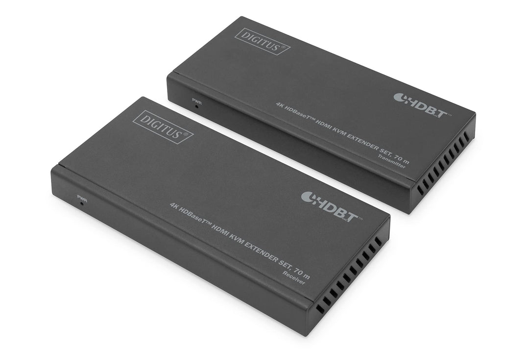DIGITUS HDMI KVM Extender - 4k/30Hz - Sender & Empfänger - HDBaseT 1.0 - HDMI 1.4 - USB 1.1 - Reichw