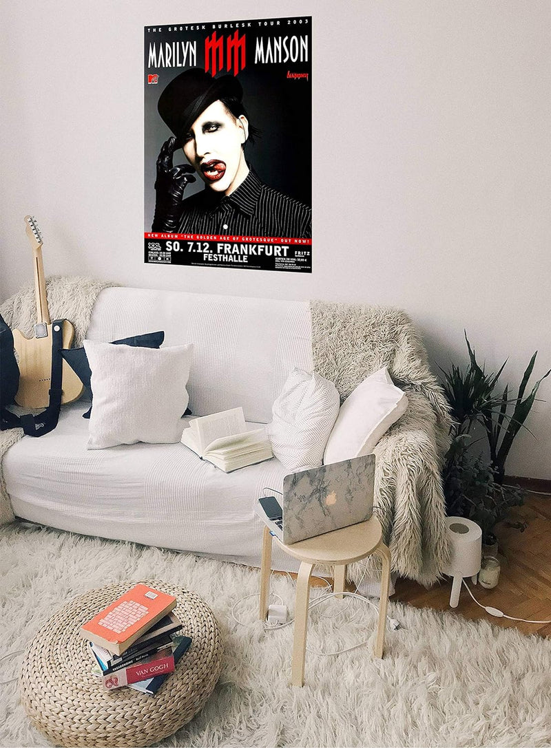 Marilyn Manson - Grotesk Burlesk, Frankfurt 2003 » Konzertplakat/Premium Poster | Live Konzert Veran