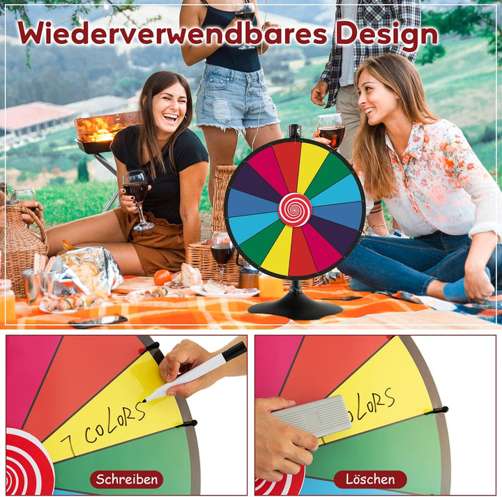 COSTWAY Glücksrad, Glücksrad zum Drehen Modell 2, Modell 2
