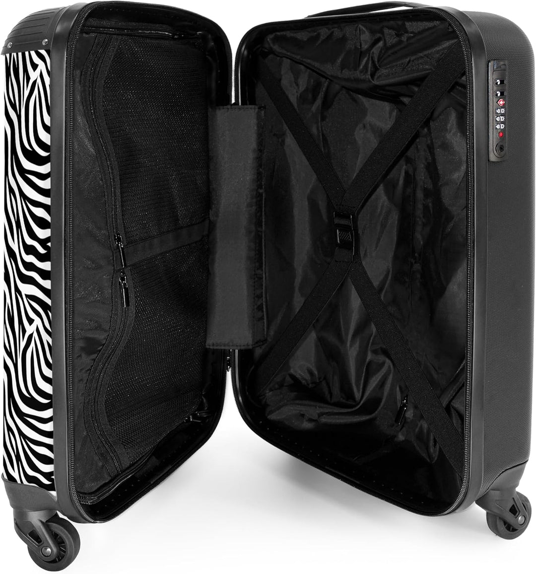 NoBoringSuitcases.com® Handgepäck, Hartschalenkoffer mit TSA Schloss, Trolley, Reisekoffer, Carry on
