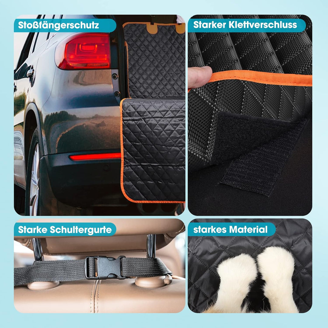 JOEJOY Kofferraumschutz Hund mit Seitenschutz und Ladekantenschutz, Universale Hundedecke Auto Koffe