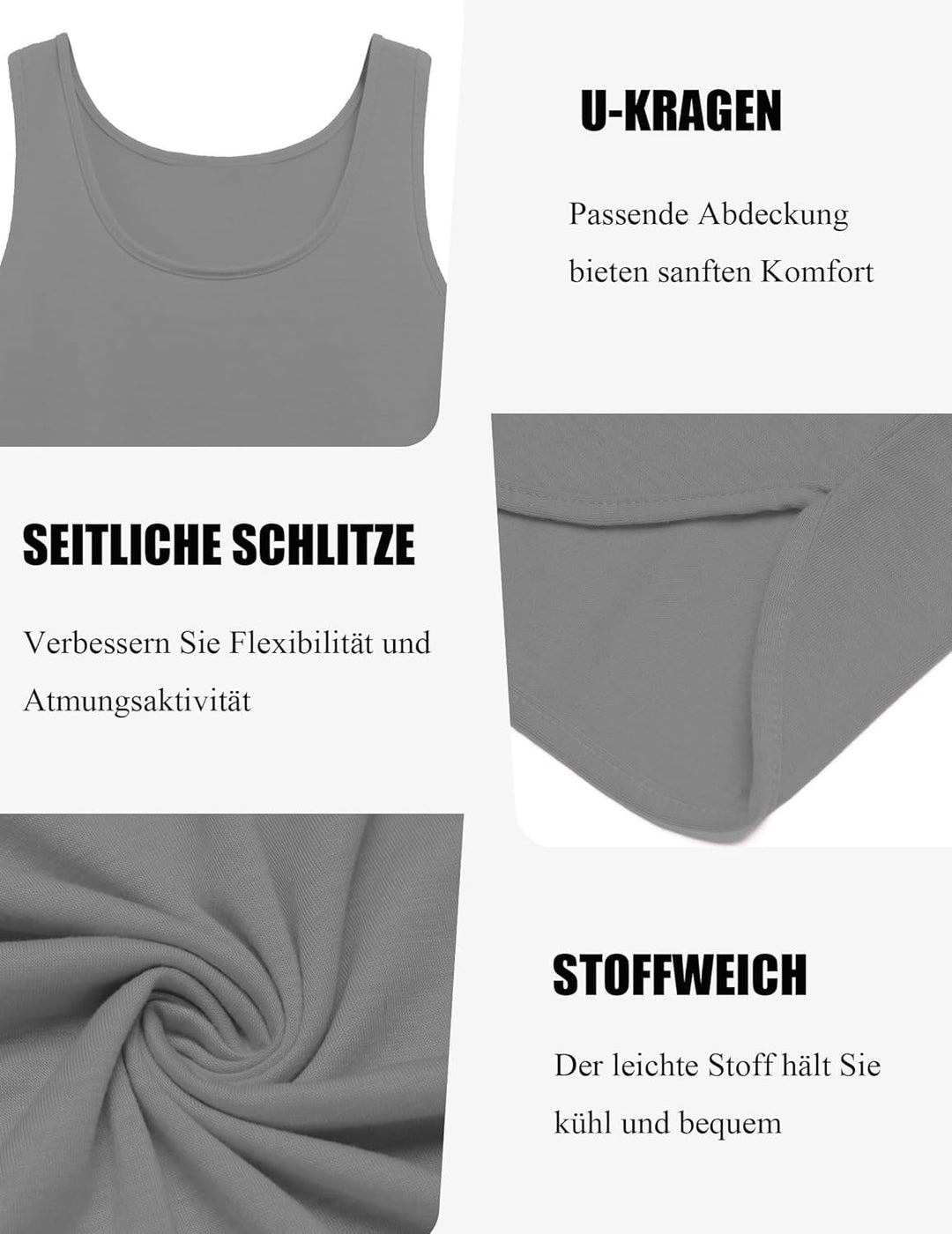 COOFANDY Herren Tank Top Bodybuilding Tanktops Ärmelloses Muskelshirt Fitness Stringer Achselshirts