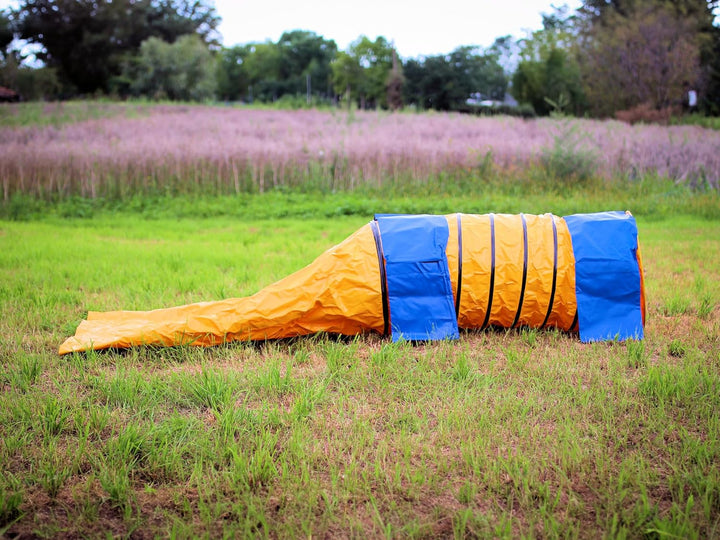 Agility Profi Sack-Tunnel für Hunde - Hundetunnel 60x300cm Spieltunnel Agilitytunnel Hundehöhle ST
