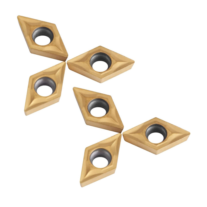 10pcs CNC Hartmetall Einsatzschneider DCMT070204 US735 DCMT51.51 Wendeplatten für Drehmeissel mit Bo