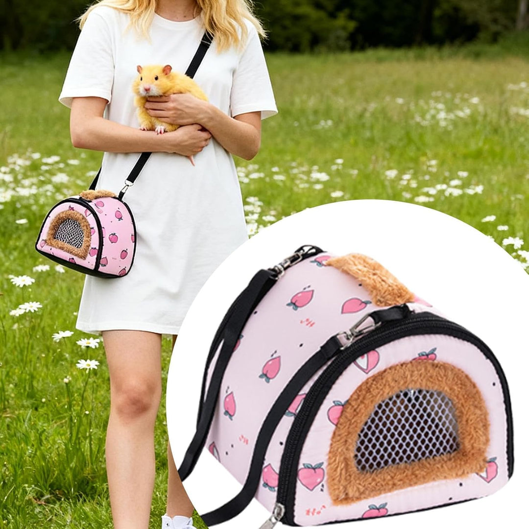 Hamster-Tragetasche, belüftet, Winddicht, Chinchilla-Tragetasche, Schultertasche, für Igel, Chinchil