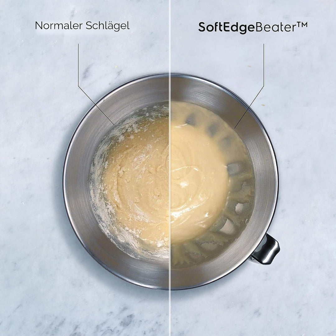 Electrolux EKM5570 Knetmaschine aus Edelstahl, Motor 1200 W und 10 Geschwindigkeiten, mit Schneebese