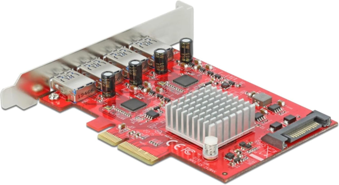 Delock PCI Express x4 Karte zu 4 x extern SuperSpeed USB 10 Gbps
