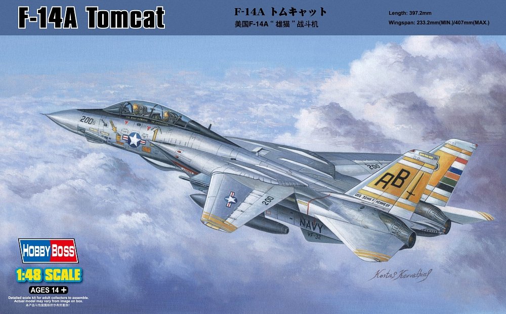 Hobby Boss 80366 Modellbausatz F-14A Tomcat