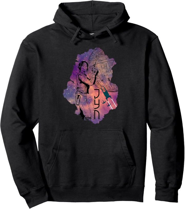 Star Wars Rogue One Jyn Cartoon Space Print Pullover Hoodie
