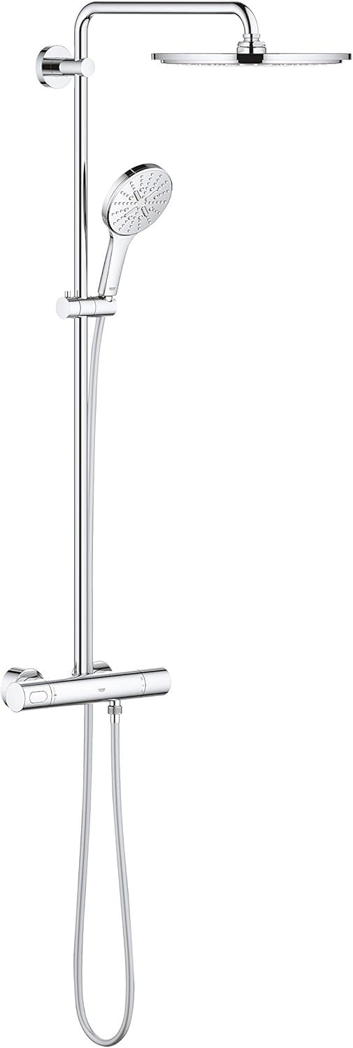 GROHE Rainshower Smartactive 310 -Duschsystem mit Thermostat für die Wandmontage (Sicherheitsperre b