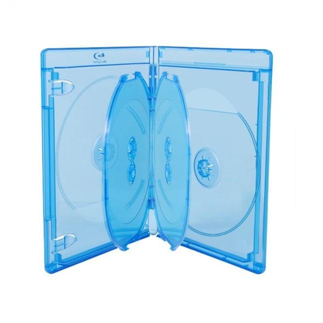Generisch Viva Elite Blu-Ray 6-Disc Hüllen 15mm - 5 Stück - blau