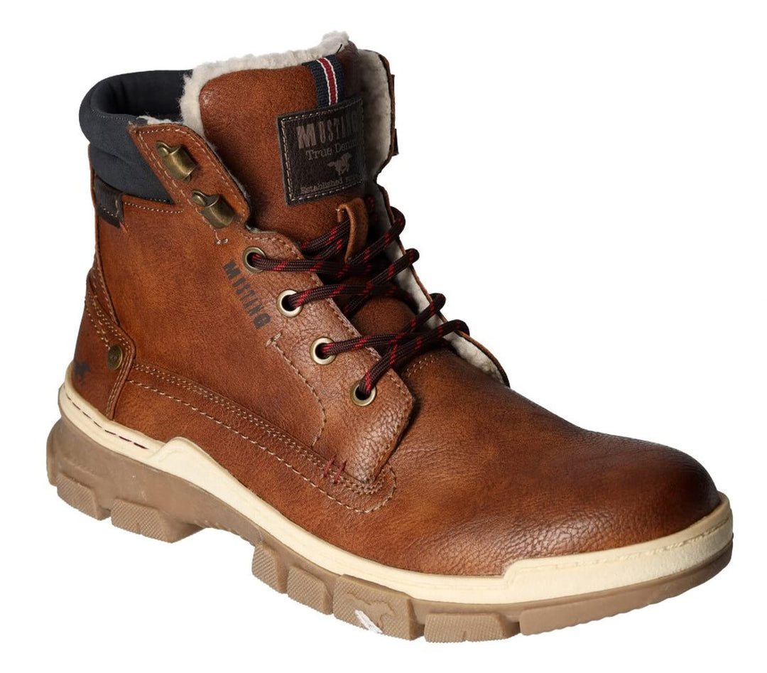 MUSTANG Herren 4159-606 Schnür-Boot 42 EU Cognac, 42 EU Cognac