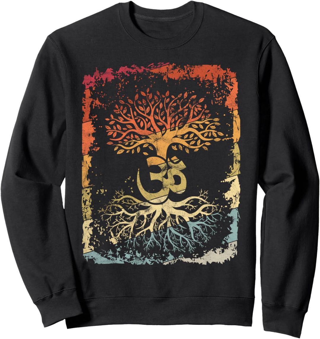 Lebensbaum-Yoga Om Shirt Keltisches Yoga Sweatshirt