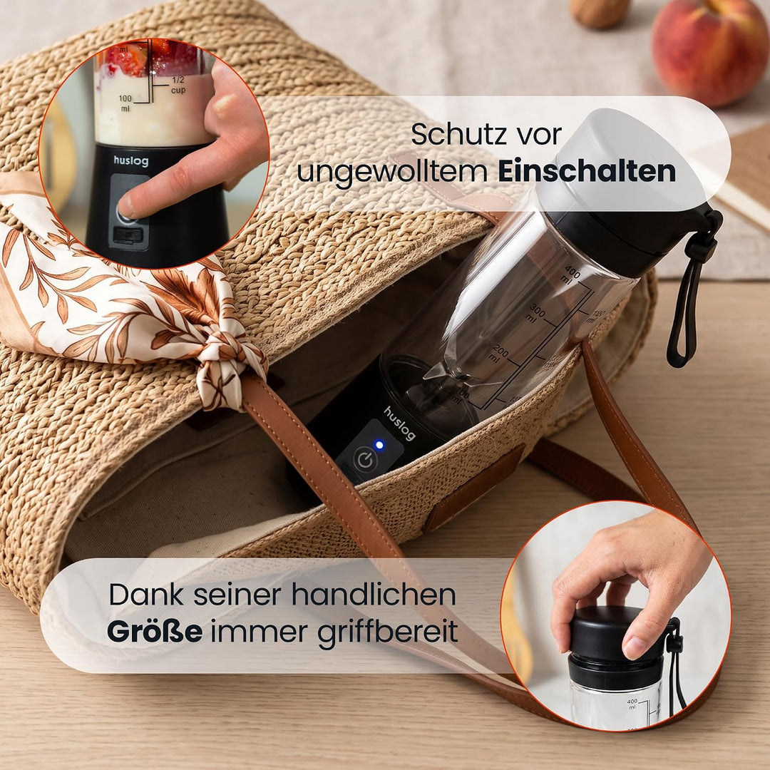 Standmixer Tragbar Kabelloser Mixer To Go 180W, Usb, Schwarz