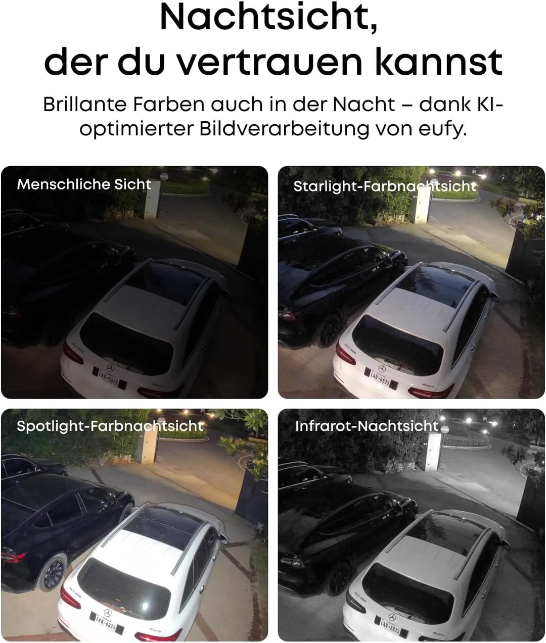 eufy Security eufyCam S4, kabellose Solar‑Outdoor‑Überwachungskamera, 3‑Linsen Bullet‑PTZ‑Kamera, 4K