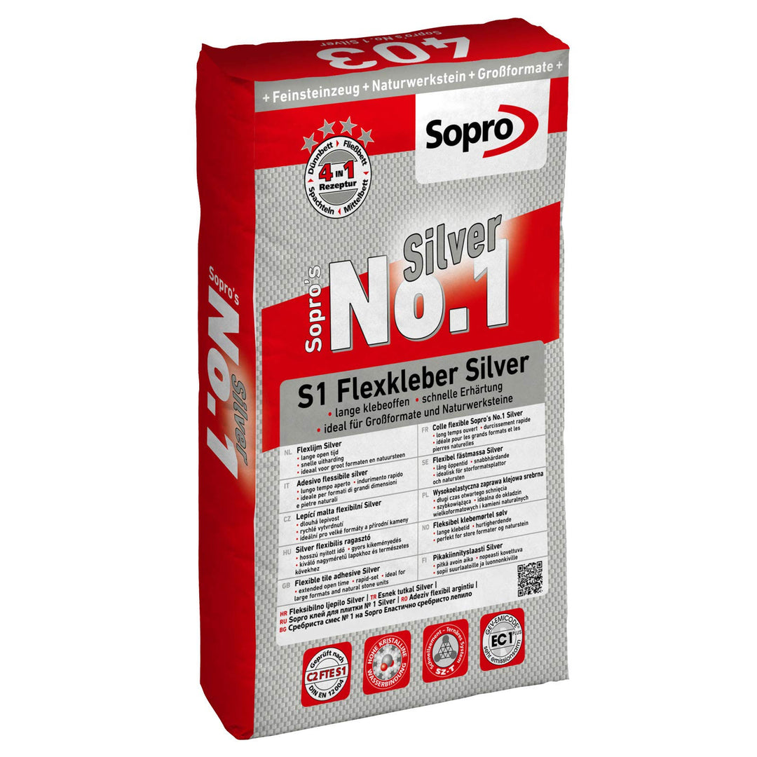 Sopro's No.1 403 Flexkleber Silver 25kg, 1
