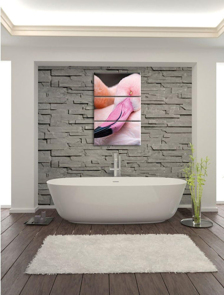 Pixxprint Aufblühende Sonnenblume als Leinwandbild/Grösse: 3 Teilig (120x80) / Wandbild/Kunstdruck/f