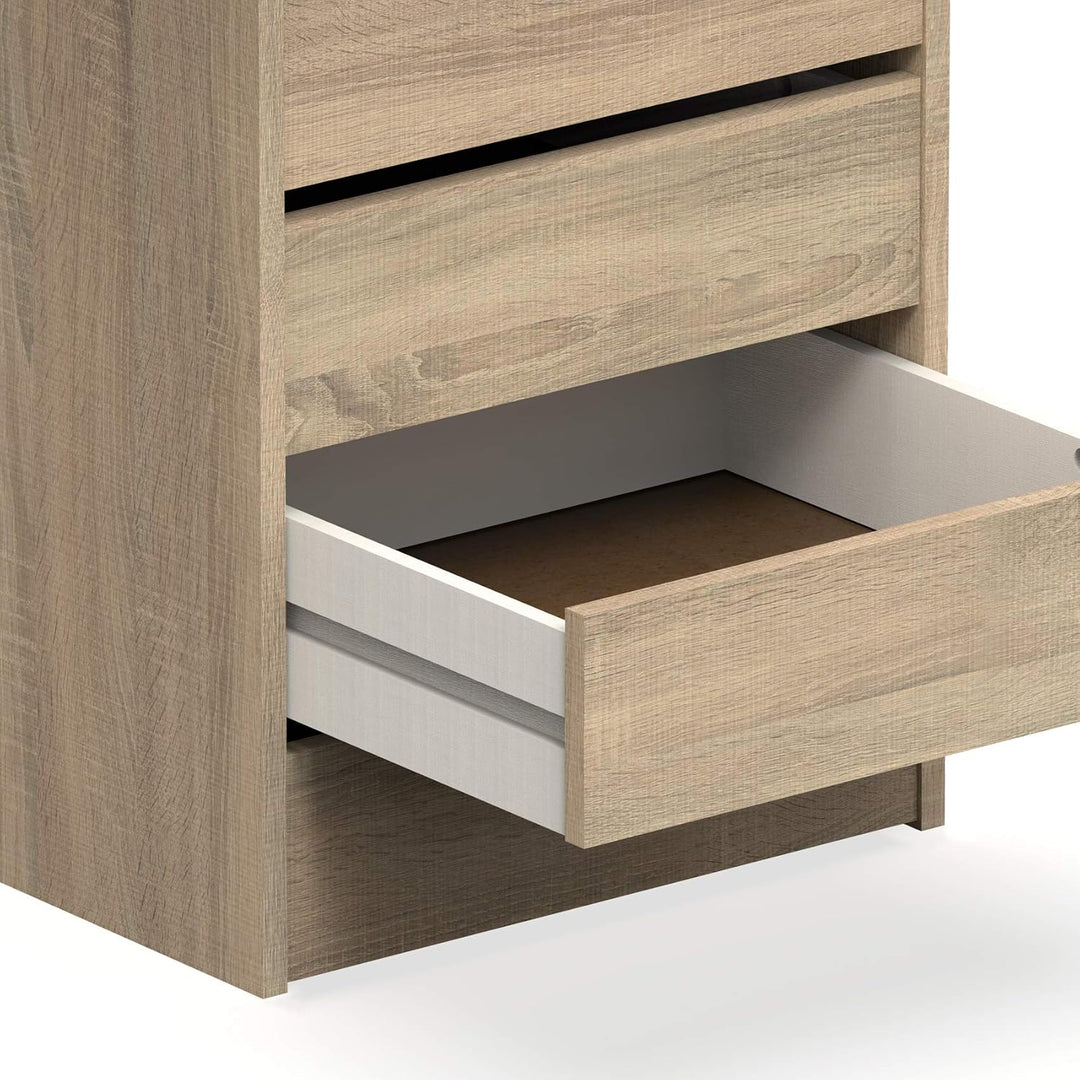Muebles Pitarch | Kommode 4 Schubladen, Cambrian Eiche, 63,5x46x45 cm (Höhe x Breite x Tiefe), Kolle