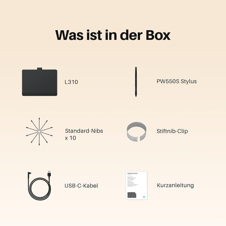 HUION Inspiroy Frego S Bluetooth-Grafiktablett, PenTech 3.0+, 6,3 x 3,9 Zoll grosses Zeichentablett