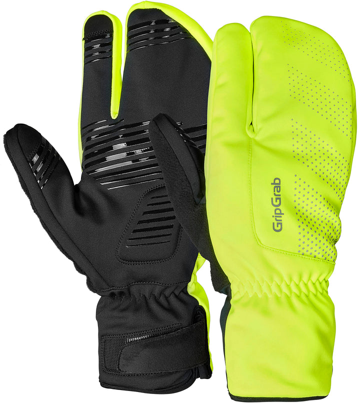 GripGrab Ride Winddichte Deep Winter 3-Finger Lobster Fahrradhandschuhe Warme Gel Gepolsterte Fahrra