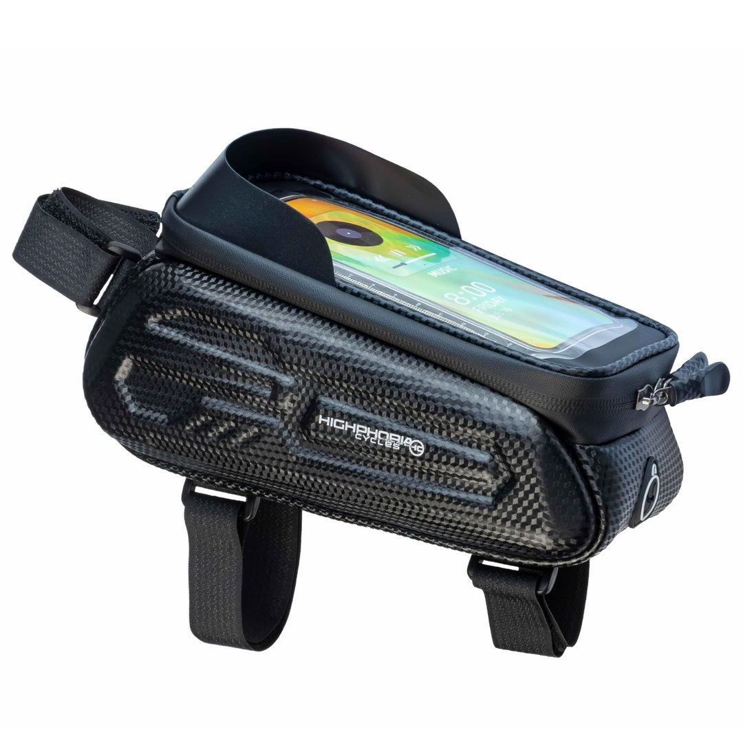 Fahrradtasche Rahmen Rahmentasche Fahrrad, Wasserabweisende Lenkertasche für Smartphones, Oberrohrta