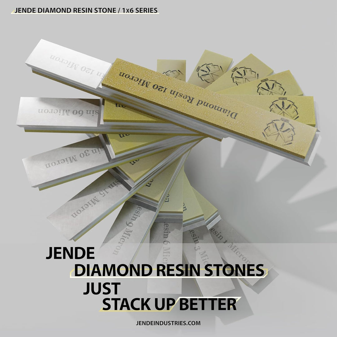 Jende 1 x 15,2 cm Harz-Diamant-Schleifstein für Edge Pro, Hapstone, TSProf, Jende Jigs für Messer (3