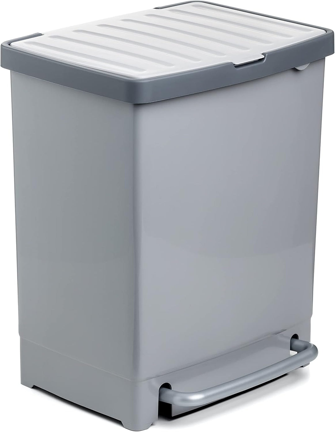 Tatay Recycling-Treteimer, 25 l Fassungsvermögen (mit Trennwand 17 l + 8 l), herausnehmbar, BPA- Pol
