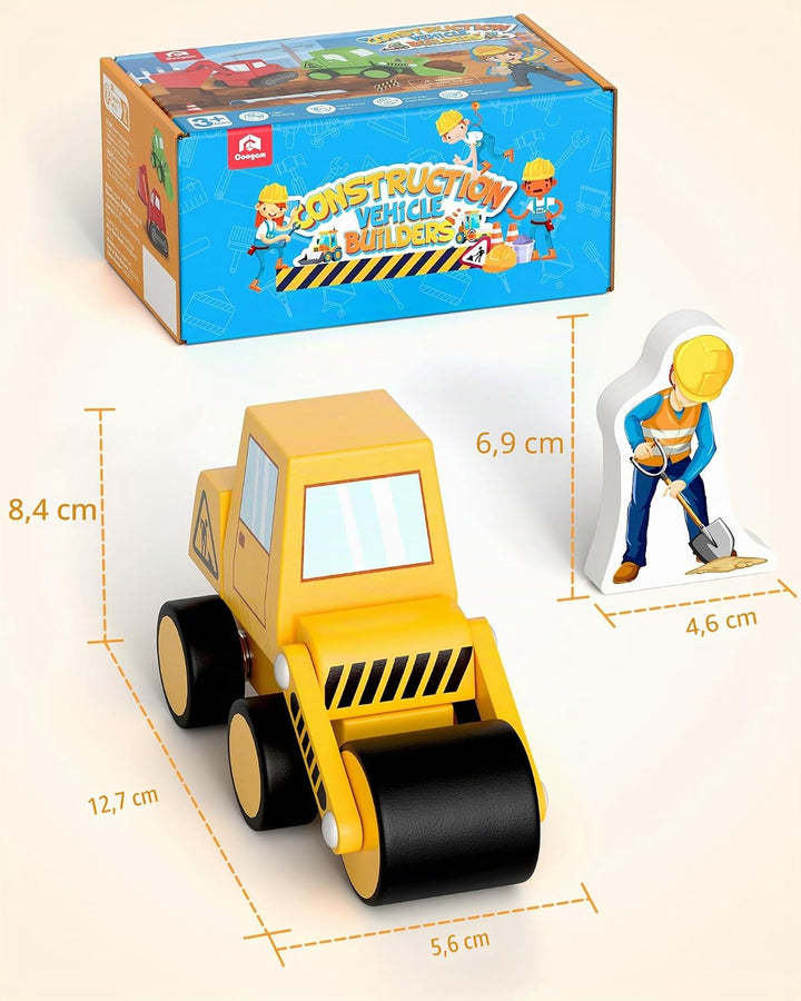 Coogam Take Apart Construction Truck Spielzeug für Kleinkinder, Snap Together Engineering Car Buildi